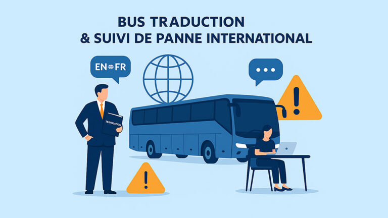 Bus Traduction & suivi de panne international